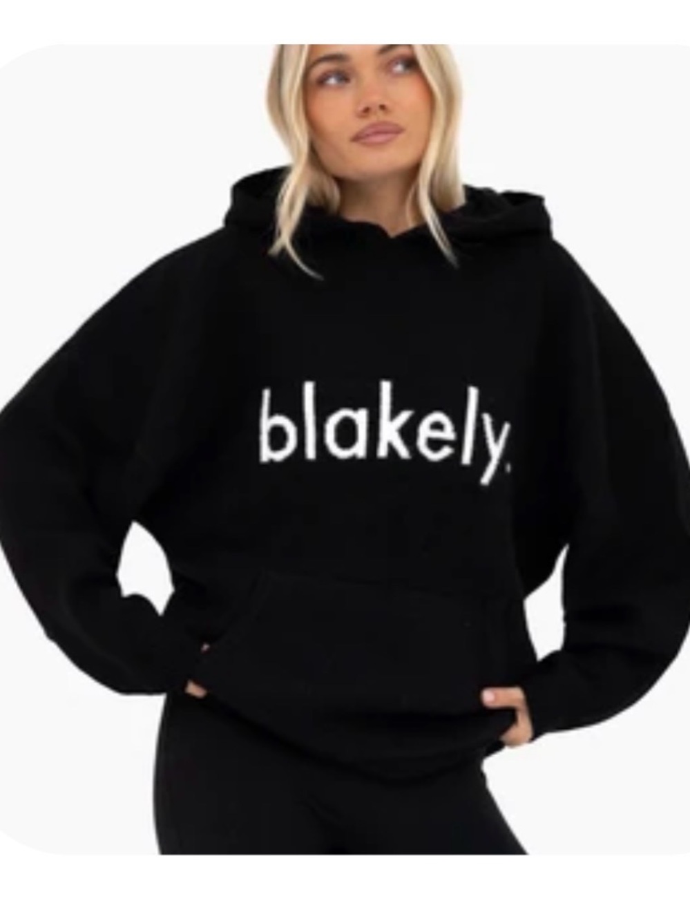 Blakely Mabel Oversized Knitted Hoodie
Black